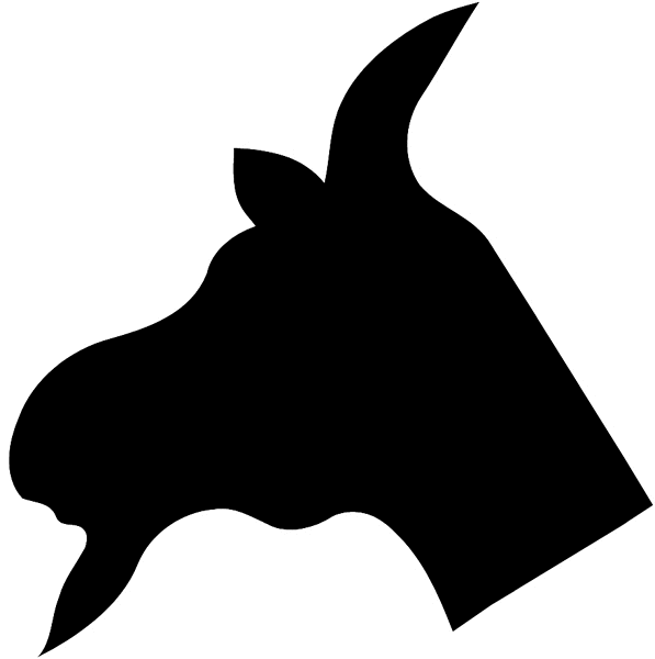 SignSpecialist.com – Beevault Decals - Goat's head silhouette vinyl